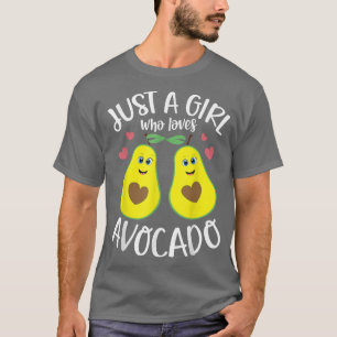 T-shirt Juste une fille qui aime Avocado Vegan Guac Fruit 