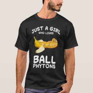 T-shirt Juste Une Fille Qui Aime Ball Python Serpent Repti