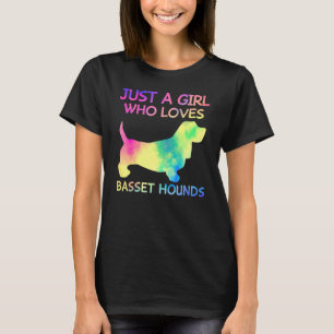 T-shirt Juste Une Fille Qui Aime Basset Hounds Chien