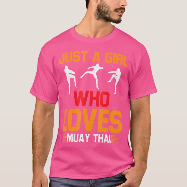 T-shirt Juste une fille qui aime beaucoup thaï (Devant)