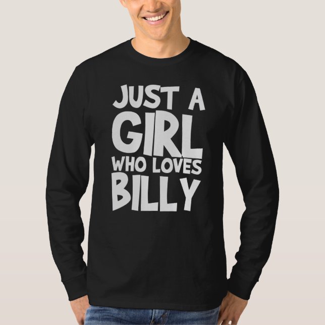 T-shirt Juste Une Fille Qui Aime Billy (Devant)