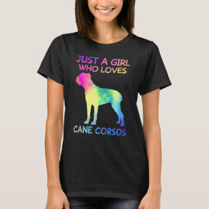 T-shirt Juste Une Fille Qui Aime Cane Corsos Funny Cane Co