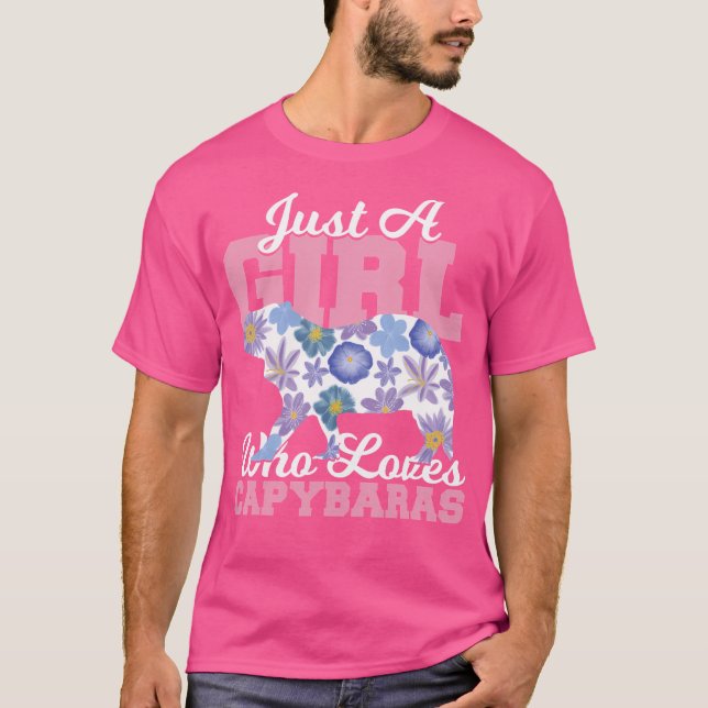 T-shirt Juste Une Fille Qui Aime Capybara (Devant)