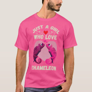 T-shirt Juste Une Fille Qui Aime Chameleon Cute Chameleons