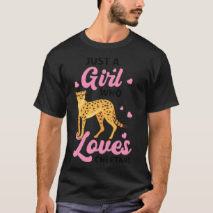 T-shirt Juste une fille qui aime Cheetahs Cheetah