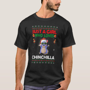 T-shirt Juste Une Fille Qui Aime Chinchilla Qui Correspond