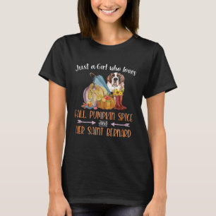 T-shirt Juste une fille qui aime Chute Citrouille épice so