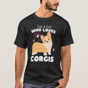 T-shirt Juste Une Fille Qui Aime Corgis Cute Corgis Enfant