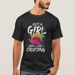 T-shirt Juste Une Fille Qui Aime Croiser