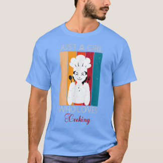 T-shirt Juste une fille qui aime cuisiner