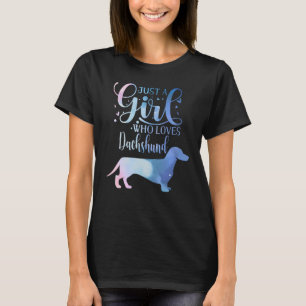 T-shirt Juste Une Fille Qui Aime Dachshund Amoureux des ch