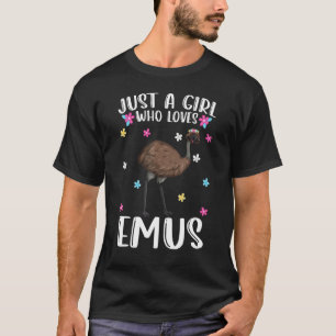 T-shirt Juste Une Fille Qui Aime Emus Cute Emus