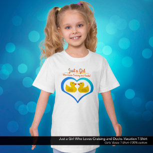 T-shirt Juste une fille qui aime faire des croisières et l