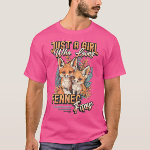 T-shirt Juste Une Fille Qui Aime Fennec Foxes
