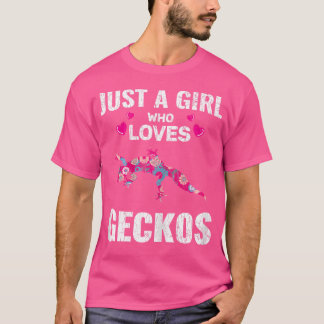 T-shirt Juste Une Fille Qui Aime Gecko Apparel Pour Lizard