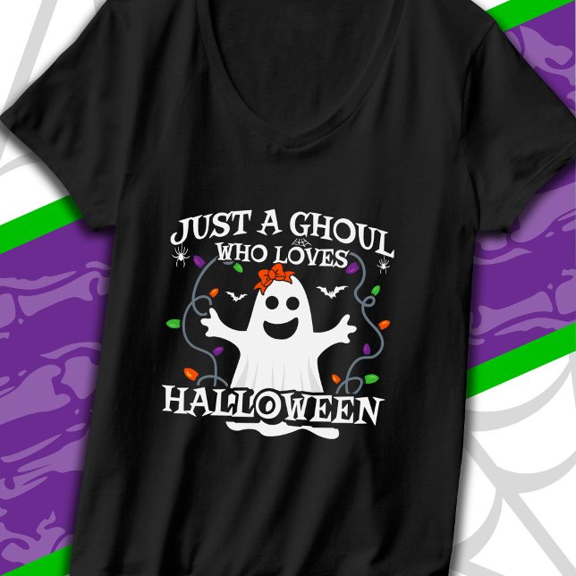 T-shirt Juste une fille qui aime Halloween drôle Halloween (Créateur téléchargé)