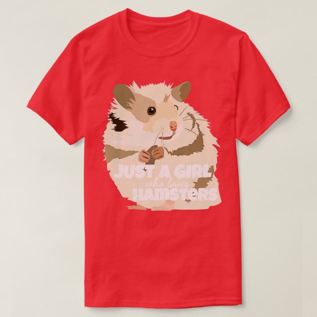 T-shirt Juste une fille qui aime Hamsters Hamster Farmer 1 (Design devant)