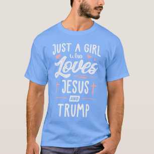 T-shirt Juste une fille qui aime Jésus Andrump Noël 2024