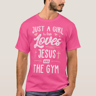 T-shirt Juste Une Fille Qui Aime Jésus Et Les Femmes Cadea