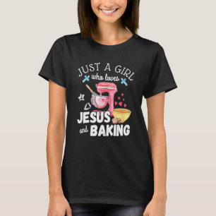 T-shirt Juste Une Fille Qui Aime Jésus Et Qui Cuit Chrétie