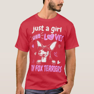 T-shirt Juste Une Fille Qui Aime Jouer Pour Les Terriers C