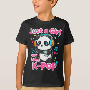 T-shirt Juste une fille qui aime K-p Panda mignon