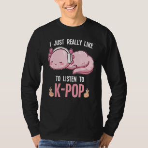 T-shirt Juste une fille qui aime K Pop Corée du Sud K Pop