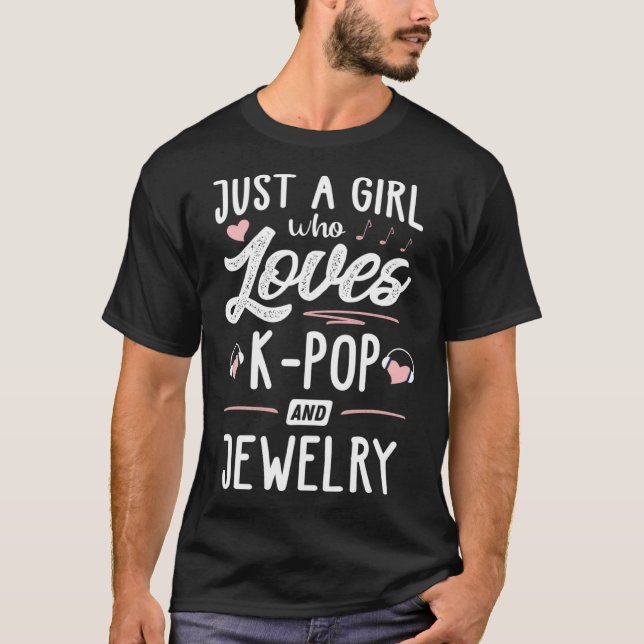 T-shirt Juste Une Fille Qui Aime K Pop Et Les Femmes De Bi (Devant)