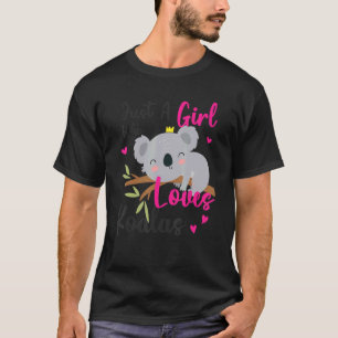 T-shirt Juste Une Fille Qui Aime Koala Cute Koala Ours