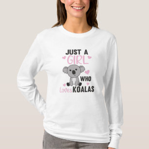 T-shirt Juste Une Fille Qui Aime Koalas Cute Koala Ours
