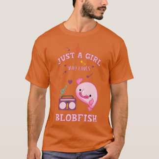 T-shirt juste une fille qui aime la blobfish unique illust