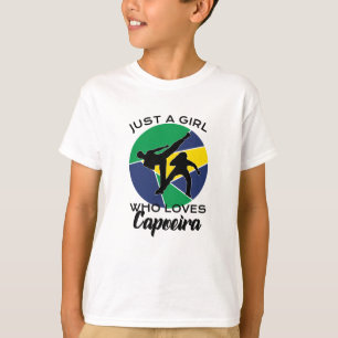T-shirt juste une fille qui aime la capoeira
