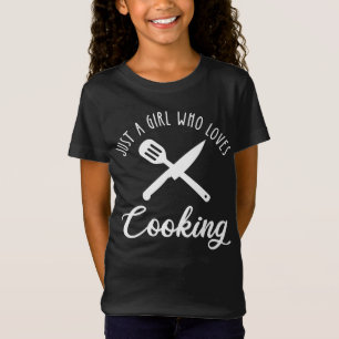 T-Shirt Juste une fille qui aime la Cuisine