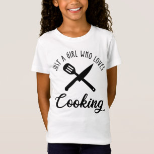 T-Shirt Juste une fille qui aime la Cuisine