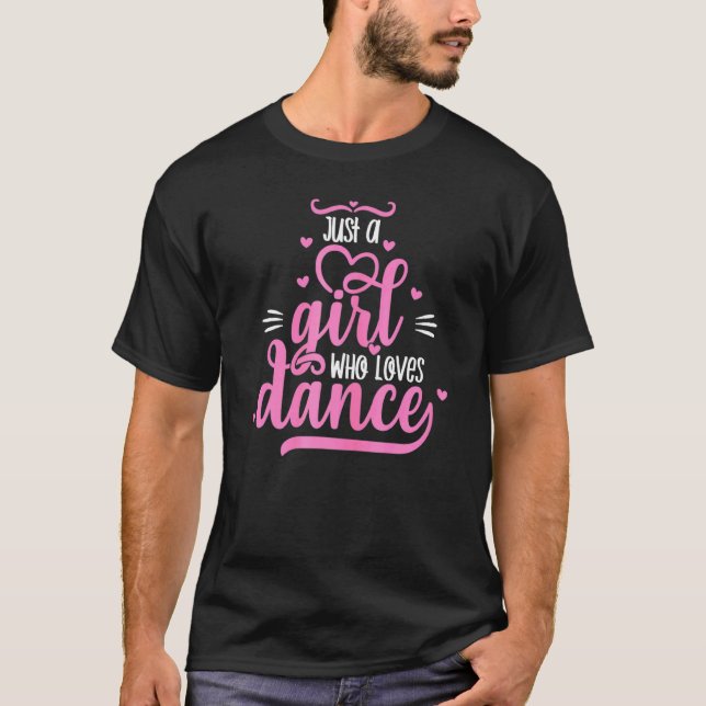 T-shirt Juste Une Fille Qui Aime La Danse (Devant)
