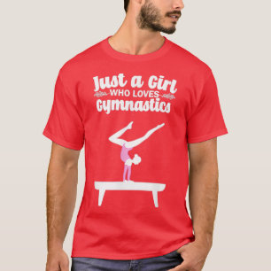 T-shirt Juste une fille qui aime la gymnastique 1