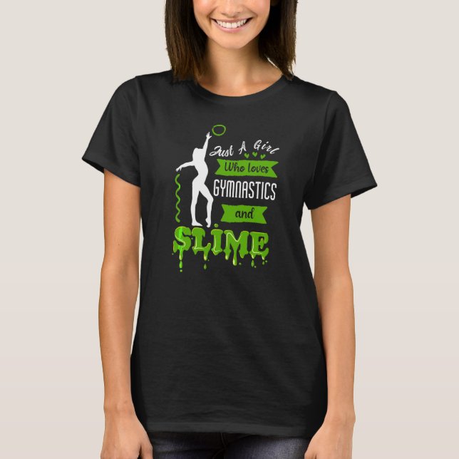 T-shirt Juste Une Fille Qui Aime La Gymnastique Et La Gymn (Devant)