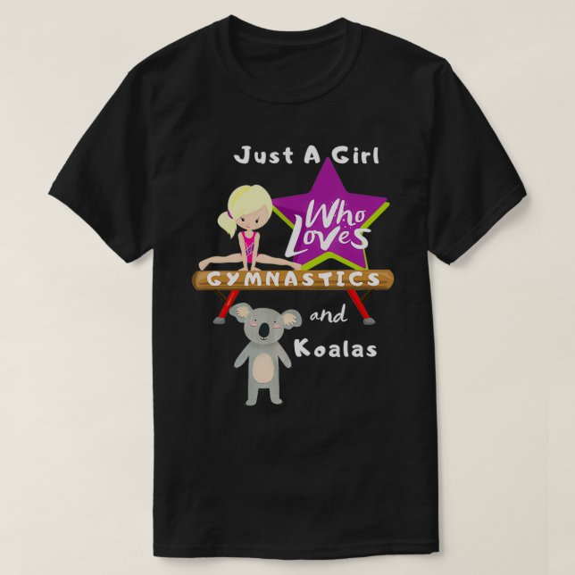 T-shirt Juste Une Fille Qui Aime La Gymnastique Et Le Cade (Design devant)