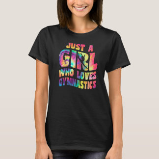 T-shirt Juste Une Fille Qui Aime La Gymnastique Vêtements 