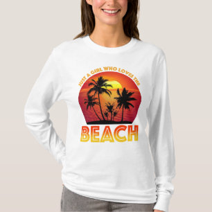 T-shirt Juste Une Fille Qui Aime La Plage