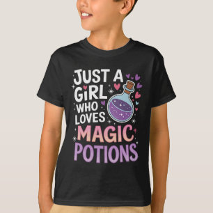 T-shirt Juste Une Fille Qui Aime La Potion Magique Drôle H