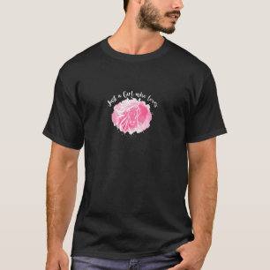 T-shirt Juste Une Fille Qui Aime La Promenade À Cheval Équ