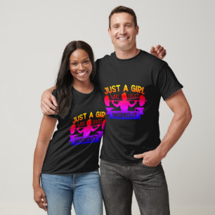 T-shirt Juste Une Fille Qui Aime La Salle De Sport Fitness