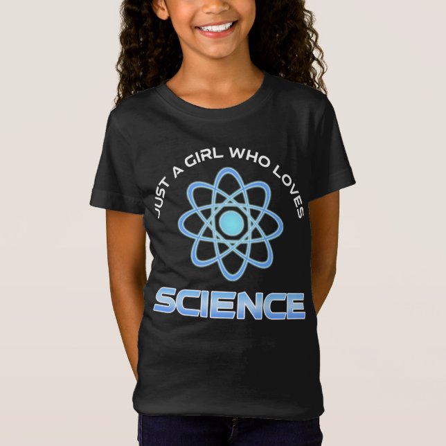 T-Shirt Juste Une Fille Qui Aime La Science (Devant)