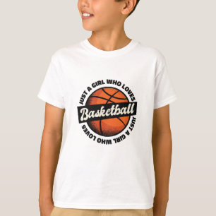 T-SHIRT JUSTE UNE FILLE QUI AIME LE BASKETBALL