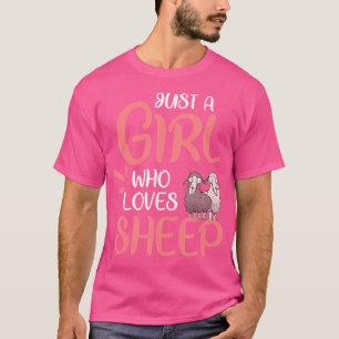 T-shirt Juste Une Fille Qui Aime Le Berger Mouton