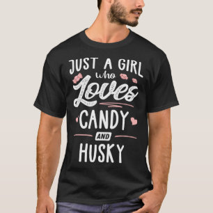 T-shirt Juste Une Fille Qui Aime Le Bonbon Et Les Femmes H