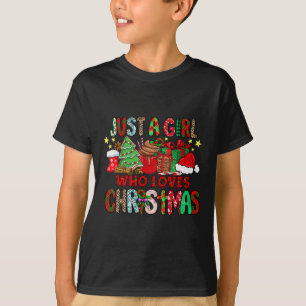 T-shirt Juste une fille qui aime le cacao chaud Noël amusa