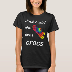T-shirt Juste Une Fille Qui Aime Le Cadeau Des Crocs Pour 