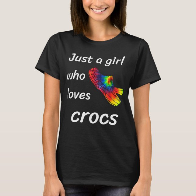 T-shirt Juste Une Fille Qui Aime Le Cadeau Des Crocs Pour  (Devant)